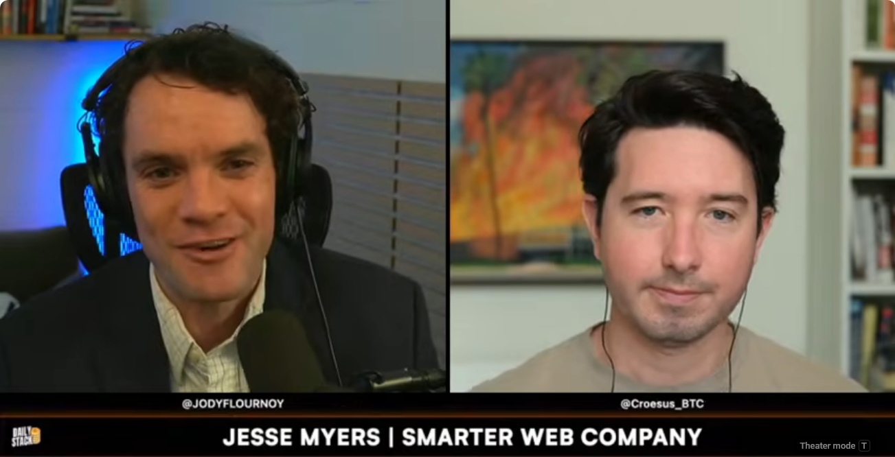 Daily Stack AI: Live With Jesse Myers - Godfather Of BTC-Digital Credit Flywheel